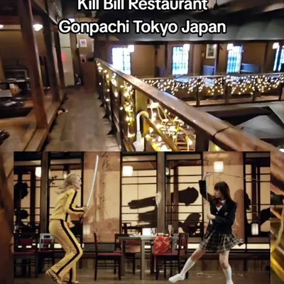 Gonpachi Nishi-Azabu, famously known as the inspiration for the iconic fight scene in Kill Bill, offers a vibrant dining experience. Savor traditional Japanese izakaya-style dishes like yakitori, soba noodles, and tempura in a rustic, Edo-period ambiance. A perfect spot for dinner with friends or a unique cultural experience in Tokyo.