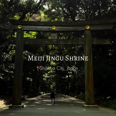 Meiji Shrine, located in Shibuya, Tokyo, is the Shinto shrine that is dedicated to the deified spirits of Emperor Meiji and his wife, Empress Shōken. The shrine does not contain the emperor's grave, which is located at Fushimi-momoyama, south of Kyoto.