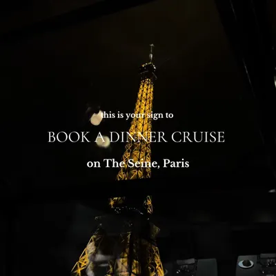 Enjoy a scenic boat ride past the Eiffel Tower, Louvre, and Notre-Dame. Evening cruises offer illuminated city views. Ideal for sightseeing or a romantic evening.