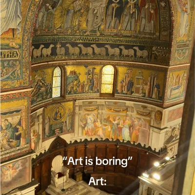 A beautiful basilica with breathtaking mosaics, set in the heart of Trastevere. Less touristy but full of charm and history.