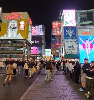 This is Osaka’s beating heart—colorful, loud, and full of flavor. Try takoyaki, snap a photo at the Glico sign, and soak in the nightlife. It's touristy but fun, and the kind of place where every corner has something interesting. Come hungry and stay late.