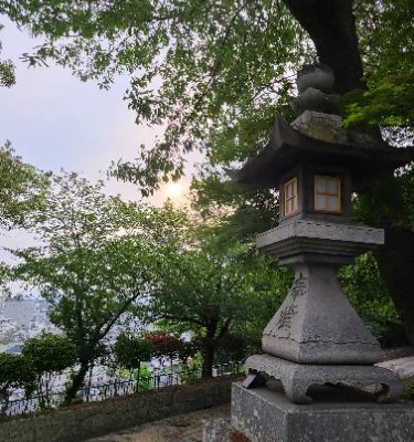 Achi Shrine is a beautifully serene Shinto shrine nestled in Kurashiki that offers a peaceful escape from the city's hustle. Steeped in history and surrounded by lush greenery, it's a perfect spot for reflection and photography. Don't miss the unique architecture and the chance to learn about local traditions!